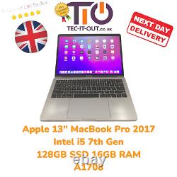 Apple 13 MacBook Pro 2017 Intel i5 7th Gen 128GB SSD 16GB RAM A1708