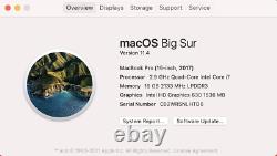 Apple 2017 15 MacBook Pro 2.9GHz i7 16GB 512 SSD Read