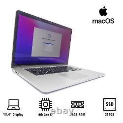 Apple MacBook Pro 11,4 A1398 2015 15.4 Core i7-4770HQ 2.20GHz 16GB 256GB SSD