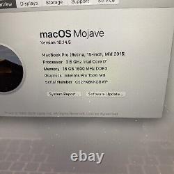 Apple MacBook Pro 11.5 Intel Core I7 16GB 256ssd