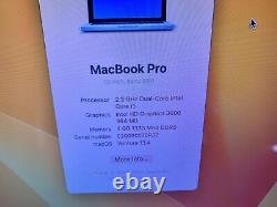 Apple MacBook Pro 13 Core i5 2.3GHz 4GB RAM 512GB SSD MC700 MACOS VENTURA