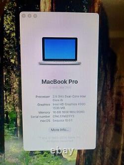 Apple MacBook Pro 13 Core i5 2.5GHz 16GB RAM 256GB HDD BLUE MS Office & SEQUOIA
