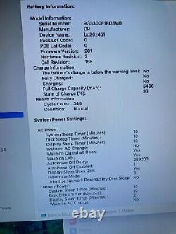 Apple MacBook Pro 13 Core i5 2.5GHz 16GB RAM 256GB SSD MS Office SEQUIOA
