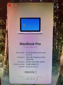 Apple MacBook Pro 13 Core i5 2.5GHz 16GB RAM 512GB SSD ORANGE MS Office SEQUOIA