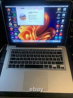 Apple MacBook Pro 13 Intel i5 2.40GHz, 8GB, 500GB HDD, HighSierra+Windows10-No6
