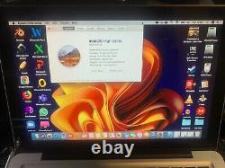 Apple MacBook Pro 13 Intel i5 2.40GHz, 8GB, 500GB HDD, HighSierra+Windows10-No6