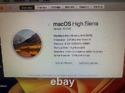 Apple MacBook Pro 13 Intel i5 2.50GHz, 8GB, 500GB HDD, HighSierra+Windows10-No3