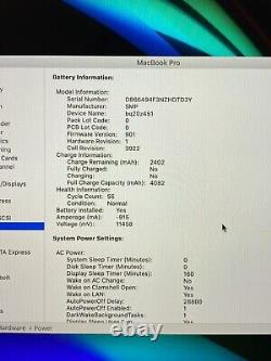 Apple MacBook Pro 13 inch Core i7 3.30GHz 512GB SSD / 16GB Ram with box