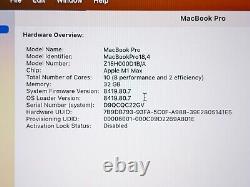 Apple MacBook Pro 14 2021, M1 Max (10-Core CPU, 24-Core GPU), 32GB RAM, 1TB SSD