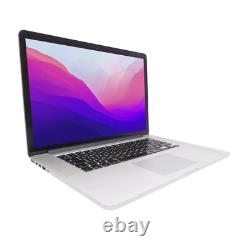 Apple MacBook Pro 15 2015 Quad-Core i7 2.5GHz 16GB RAM 500GB SSD Monterey + PSU