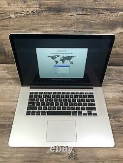 Apple MacBook Pro 15 2015 intel i7 2.8GHZ 16GB Ram 512GB SSD Single GPU C/D