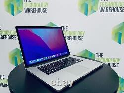 Apple MacBook Pro 15 Retina i7 Quad Core CPU 16GB Ram 256GB SSD & OS Monterey