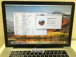 Apple MacBook Pro 15 inch Core i7 2.66 GHz 8 GB RAM -500 GB Mid 2010