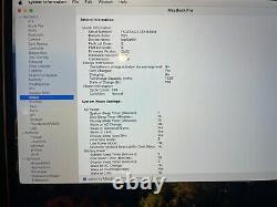 Apple MacBook Pro 16 4.5GHz i7 6 Core 16GB RAM 500GB SSD 190 CYCLES