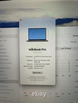 Apple MacBook Pro 16 512GB SSD, Intel i7 2019 9th Gen 2.6GHz, 16GB RAM
