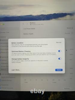 Apple MacBook Pro 16 512GB SSD, Intel i7 2019 9th Gen 2.6GHz, 16GB RAM