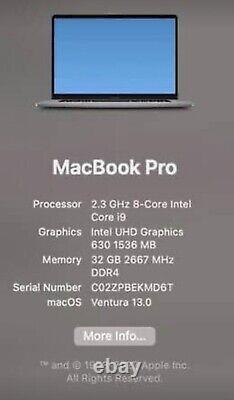 Apple MacBook Pro 16-inch 2019, 1 TB SSD, 2.3 GHZ i9, 32GB RAM, Radeon Pro 5500M