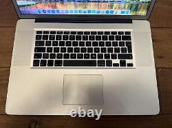 Apple MacBook Pro 17 2010 2.8GHZ Core i7 8GB RAM 500 GB SSD RARE