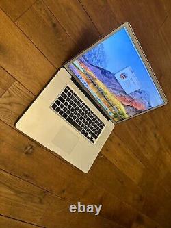 Apple MacBook Pro 17 2010 2.8GHZ Core i7 8GB RAM 500 GB SSD RARE