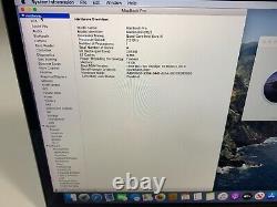 Apple MacBook Pro 2018 A1989 13 i5-8259U 2.30GHz 16GB 250GB Read Description