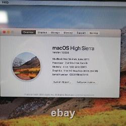 Apple MacBook Pro 8,1 13.3 Late 2011 A1278 Intel i5 2415M 2.4GHz 4GB 500GB HDD