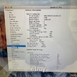Apple MacBook Pro A1286 Mid 2012 Core i7-3615QM 2.3 GHz 16GB 500GB HDD 15.4