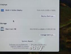 Apple MacBook Pro A1990 2018 15 Core i7-8850H 2.6GHz 6-Core 512GB 16GB RAM 560X