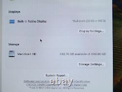 Apple MacBook Pro A1990 2019 15 Touch Bar i9-9880HK 2.3GHz 512GB 32GB AMD 560X
