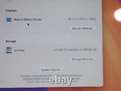 Apple MacBook Pro A2141 16 2019 Intel Core i9 32GB RAM 512GB SSD 5500M 30D