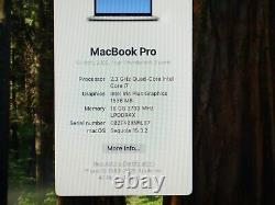 Apple MacBook Pro A2251 Core i7 2.3GHz 13 2020 512GB SSD 16GB RAM Silver 30D W
