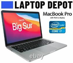 Apple MacBook Pro Core i7 500GB SSD 16GB RAM 13 RETINA A1502 BIG SUR 2013 A/B/C