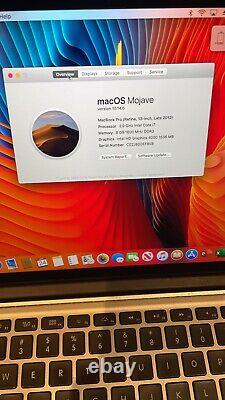 Apple MacBook Pro Retina 13 2.9GHz i7 8GB 128GB A1425 Late 2012 A Grade