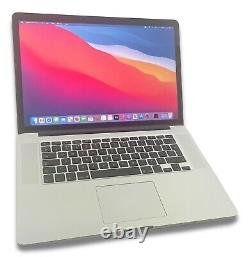 Apple MacBook Pro Retina 15 Core i7-4870HQ 2.50GHz 16GB 256GB MacOS Big Sur 2014
