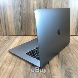 Apple MacBook Pro Space Gray 15 Touch Bar 512GB SSD 16GB RAM 2.7GHz i7 Tested