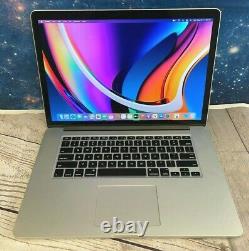 Apple Macbook Pro 15 (2015) Quad Core i7 16GB RAM + 256GB SSD OS Big Sur