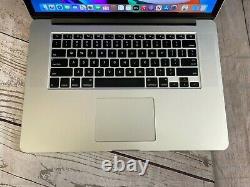 Apple Macbook Pro 15 (2015) Quad Core i7 16GB RAM + 256GB SSD OS Big Sur