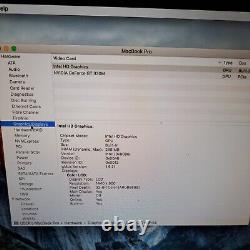 Apple Macbook Pro 15.4 Intel core i5 HDD 1TB 4GB RAM (2010) NVIDA GEFORCE