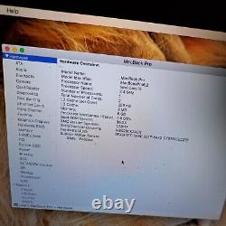 Apple Macbook Pro 15.4 Intel core i5 HDD 1TB 8GB RAM (2010)