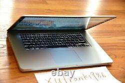 Apple Macbook Pro 15 i7 2.0-2.9GHz Quad 8GB RAM 1TB SSHD Radeon Graphics READ