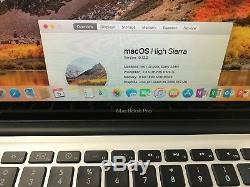 Apple Silver MacBook Pro13 500GB HDD/ Intel i5 /8GB RAM/MacOS High Sierra 2017