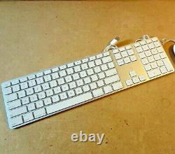 Apple Wired Keyboard for Mac Mini iMac Macbook Pro Numeric Keypad White A1243 0