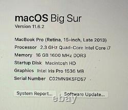 Apple macbook pro 15.4 laptop
