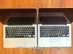 Lot of 2 Apple Macbook pro 13 Retina i5 8GB 16GB RAM Screen issues READ