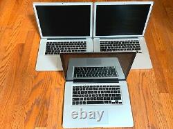 Lot of 3 Apple macbook pro 15 5,3 a1286 2009 3.06GHz 2.8GHz 4GB RAM NVIDIA READ