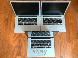 Lot of 3 Apple macbook pro 15 5,3 a1286 2009 3.06GHz 2.8GHz 4GB RAM NVIDIA READ