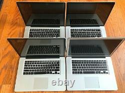 Lot of 4 Apple Macbook Pro 15 2010 2009 a1286 i5 2.66 2.53GHz 8GB RAM READ