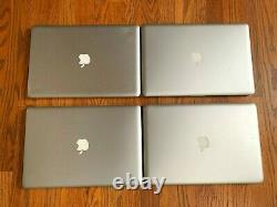 Lot of 4 Apple Macbook Pro 15 2010 2009 a1286 i5 2.66 2.53GHz 8GB RAM READ