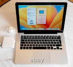 MacBook Pro 13 2012 Intel i5 2.5Ghz 8GB 256GB SSD MacOS Ventura refurb2302