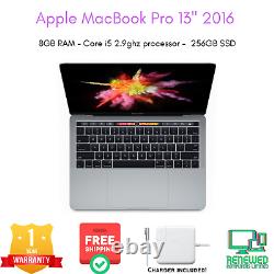 MacBook Pro 13.3 2016 Touchbar Apple Core i5 2.9ghz 8GB RAM 256GB SSD A1706