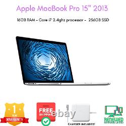 MacBook Pro 15 2013 Apple Core i7 2.4ghz 16GB RAM 512GB SSD A1398
